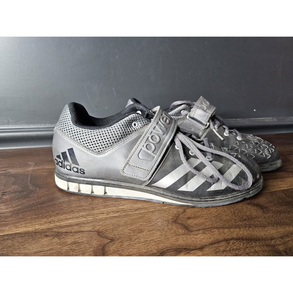 Adidas Mens Powerlift 3.1 Size 9.5 Shoes Gray Power Weight Lifting Gym Sneakers
